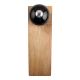 Black Round Ceramic Wooden Door Stopper